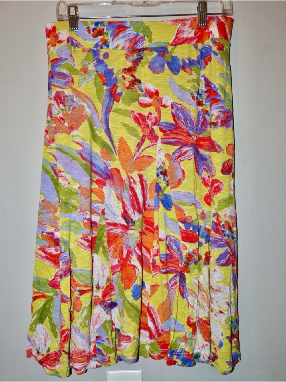 Tommy Bahama Yellow Floral Circle Skirt
